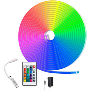 Neón Flex RGB 12v 5mts + Control